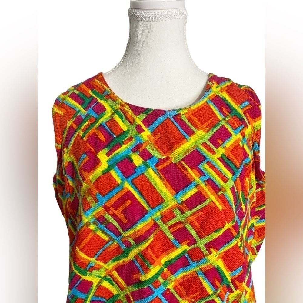 Carolina Colours Vintage Colorful Sleeveless Top - Picture 4 of 13
